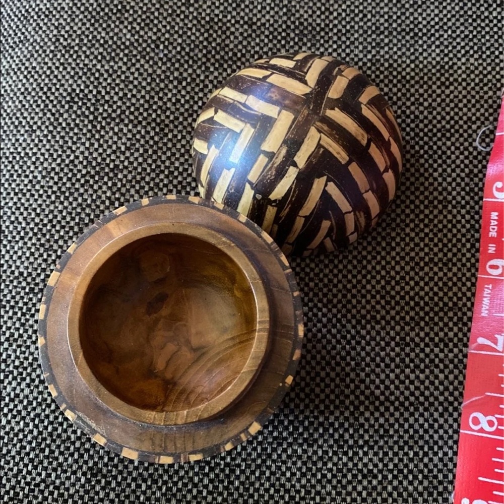 Wooden Sphere Jewelry Box